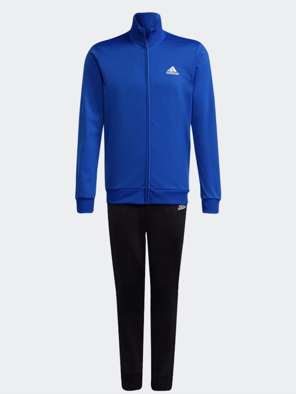 Adidas Blue Bomber Jacket with Ribbed Cuffs xs
